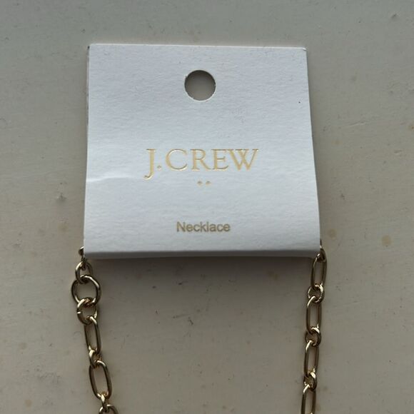 J. Crew Gold Chain Necklace with Shell Pendant - Picture 2 of 3